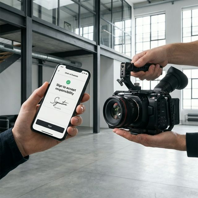 Chain of Custody Interface Mockup