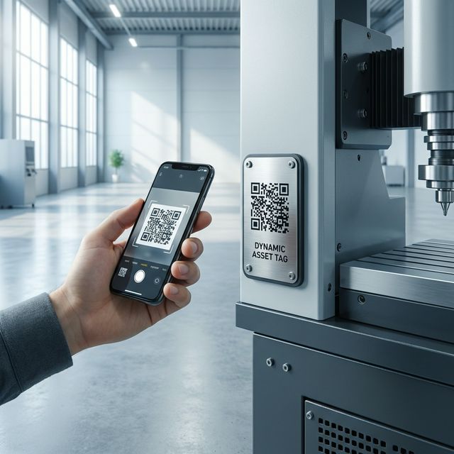 Dynamic QR Labels Interface Mockup